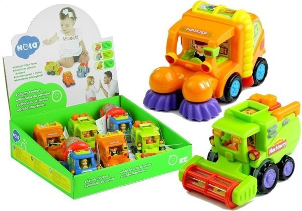 Spielzeugauto für Kleinkind Betonmischer Müllwagen Mähdrescher Autos für Kinder