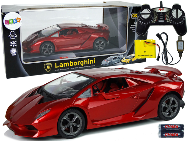 Sportwagen  R/C 1:18 Lamborghini Sesto Elemento Rot 2.4G Lichter