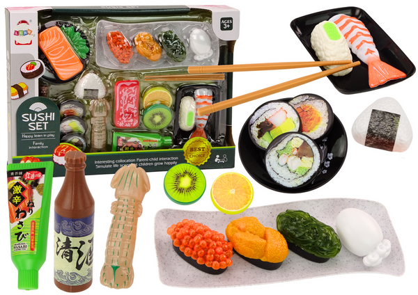 Sushi-Set Garnelen-Zubehör für Kinderspielzeug 22-teilig.