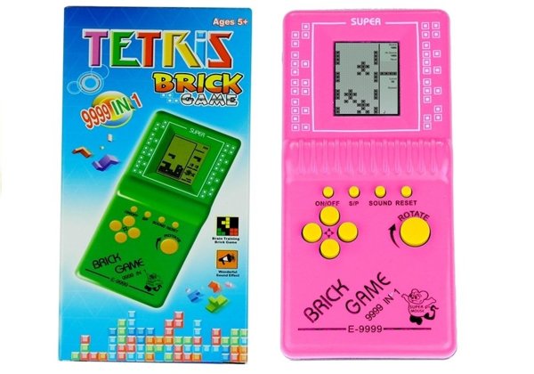 Tetris-Spiel Rosa Handheld Spielkonsole Tetris Spielkonsole Spiel