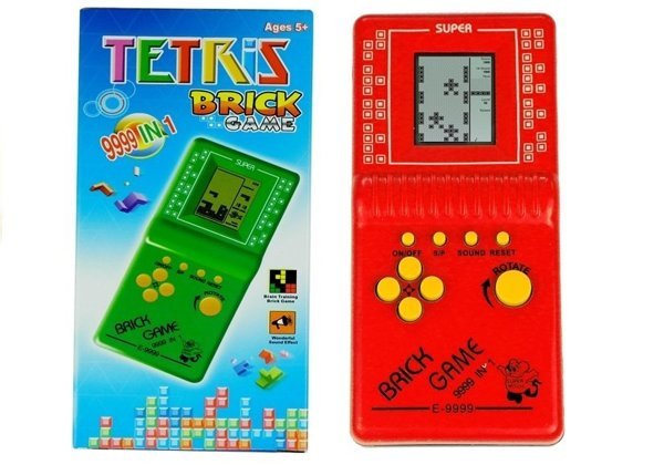 Tetris-Spiel Rot Handheld Spielkonsole Tetris Spielkonsole Spiel