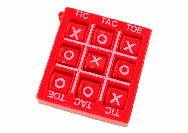 Tic Tac Toe Spiel 4,5 cm Rot