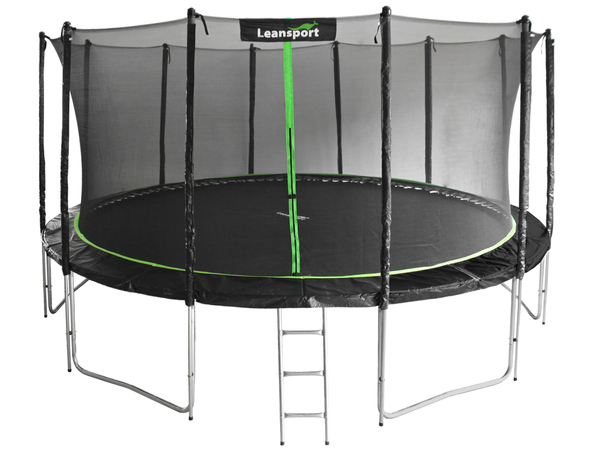 Trampolin 488cm LEAN SPORT PRO 16ft 108 Federn Gartentrampolin Kindertrampolin