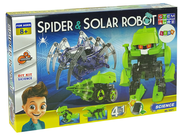 Wissenschaftliches Kit Solar Robot Kit 4 in 1 + Spider