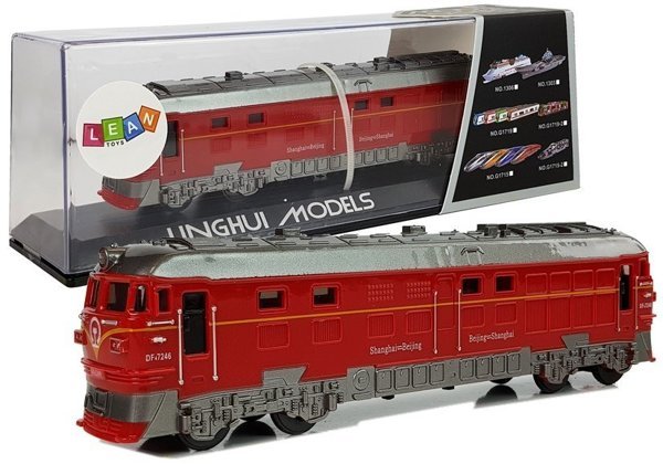 Zug Pendolino Lokomotive mit Licht und Ton Rot