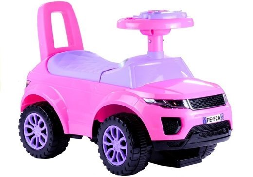 Rutschauto 613W Rosa Fahrzeug für Kinder Sound- und Lichteffekten Baby