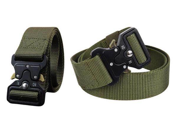 Tactical Military Belt Webbing Black 120 x 3.8cm
