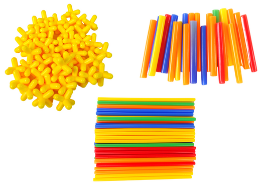 Bauklötze Construction Sticks Strohhalme Set