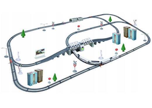 Train Tracks 914 cm Long City