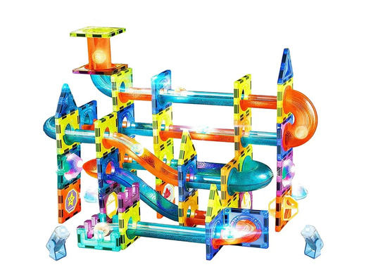 Glowing Ball Slide Magnetic Blocks 110 Elements