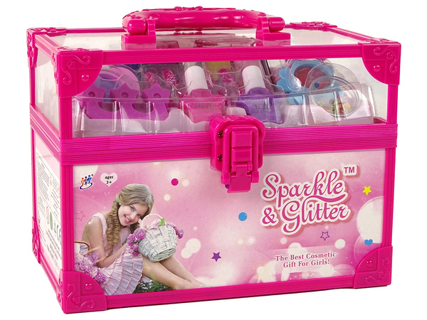 Children's Makeup Set Trunk Pink