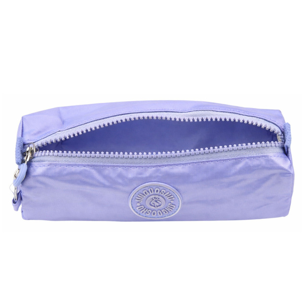 School Pencil Case Organizer Single Compartment Blue 21.5cm