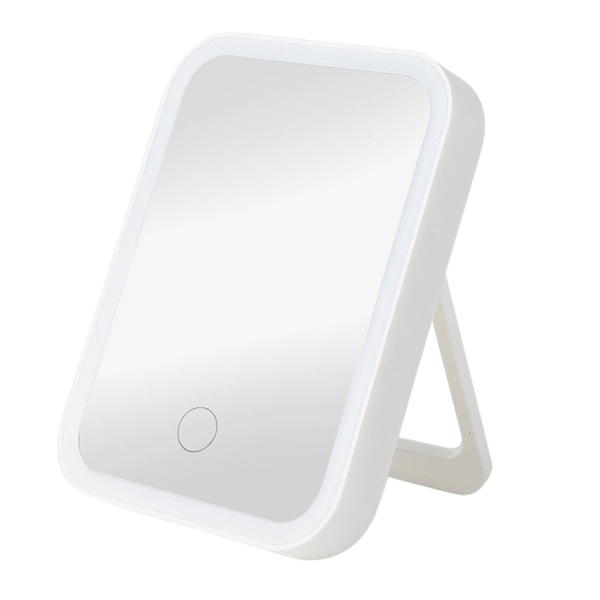 LED Illuminated Mirror 3 Lighting Modes 90° Tilt Angle White