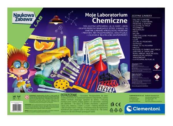 My Chemical Laboratory Set Polish Language Clementoni 60250