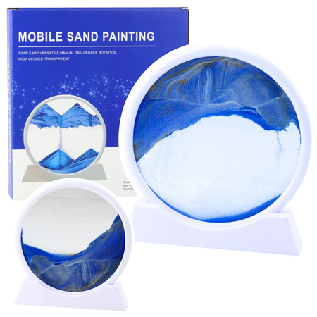 3D Image Quicksand Blue Decoration 360° White