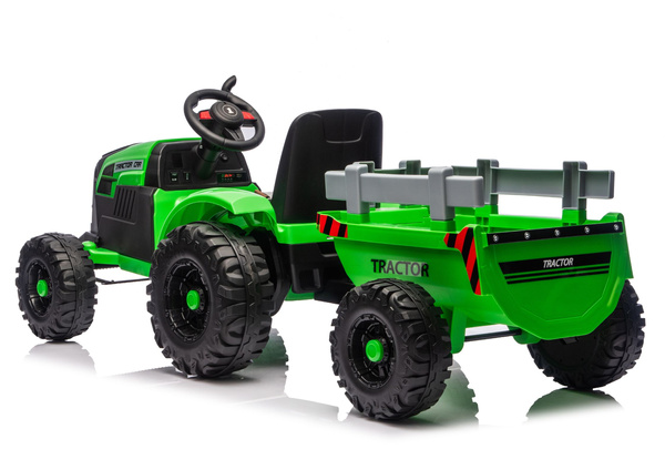 CH9959B Akku-Traktor mit Anhänger, hellgrün, 24 V