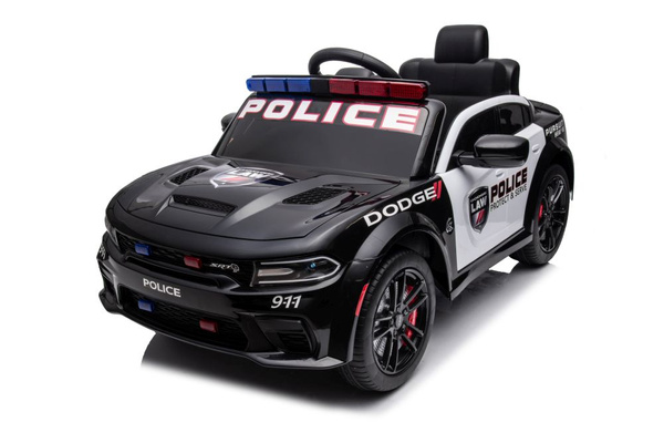 Battery Car Dodge Charger Police Black