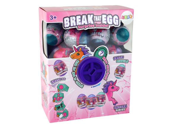 Cracking Glitter Egg Einhorn Zeichnen Bunte Muschel 12 Stk.