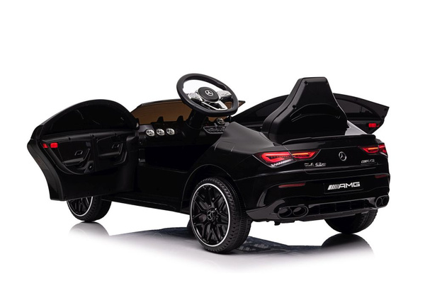 Battery-powered car Mercedes CLA 45s AMG Black Painted 4x4