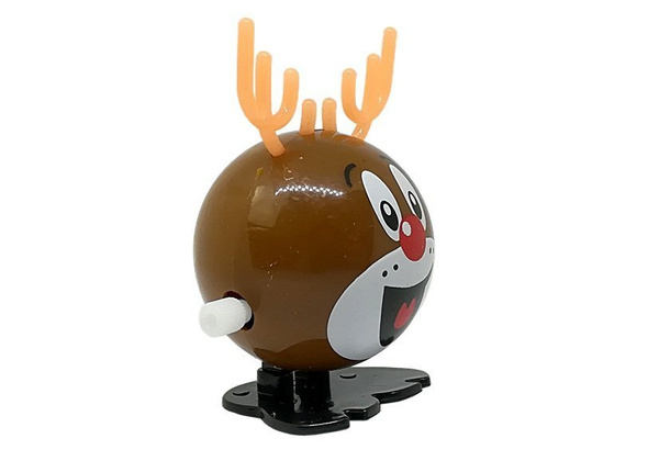 Set mit aufziehbarem Weihnachtsspielzeug Pinguin Rentier Schneemann Weihnachtsmann