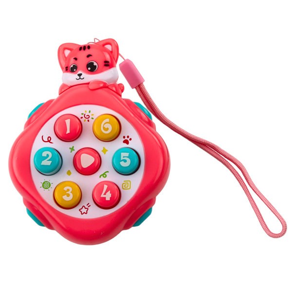 Mini Whack-A-Mole Geschicklichkeitsspiel Tiere Zahlen Bunt Mix