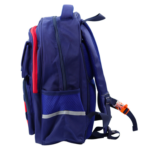 Kinder Schulrucksack Brustgurt Marineblau Rot Space 20L 38cm