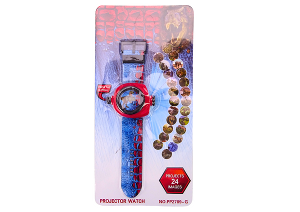 Elektronische Uhr mit Dinosaurier-Projektor 24 Folien