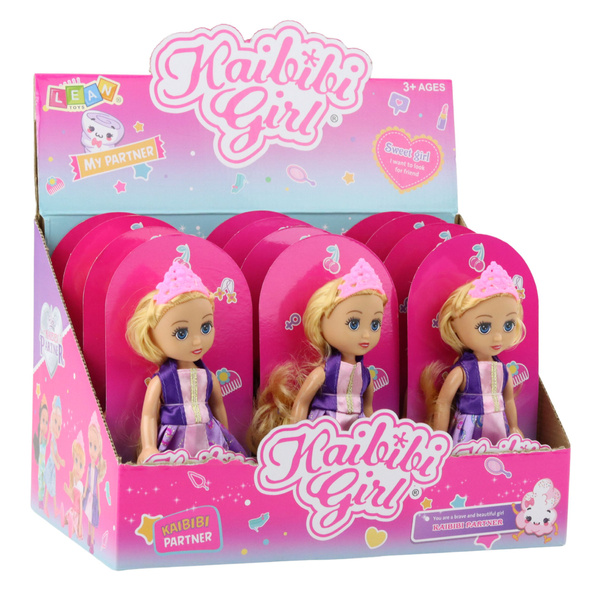 Mini Princess Doll Crown Decorated Dress 17cm Mix