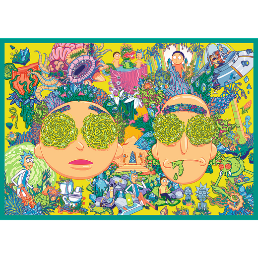Puzzle - 4x250 - Die verrückte Welt von Rick and Morty - Warner Rick and Morty Trefl 13338