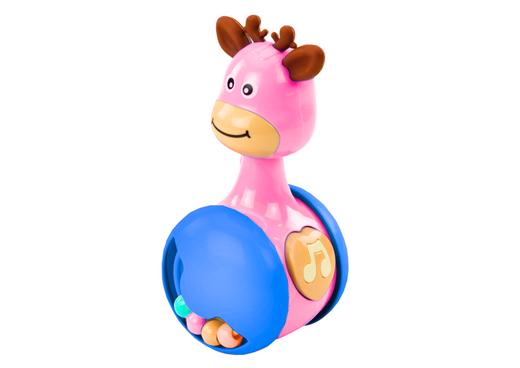 Wańka Wstanka Jelonek Beads Squeaker Pink