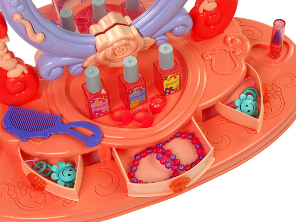 Schminktisch mit Spiegel, Licht und Ton