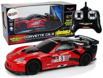 Sports Car R/C 1:24 Corvette C6.R Red 2.4 G Lights