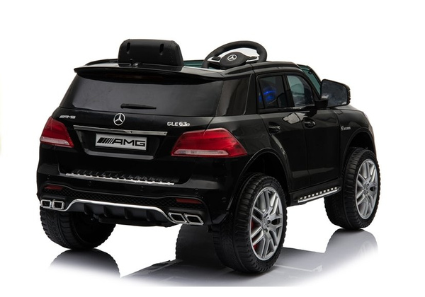 Kinderfahrzeug Mercedes GLE 63S Schwarz Elektroauto Ledersitz EVA-Reifen Auto