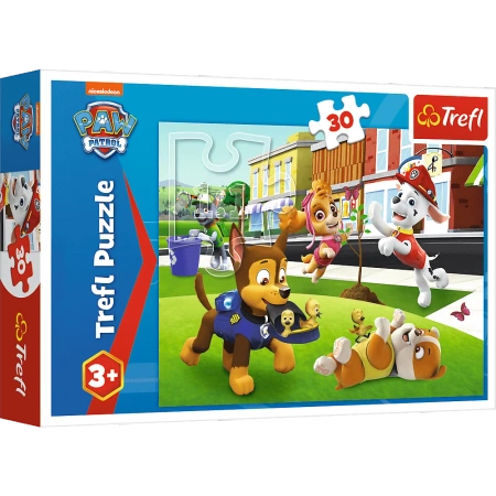 Puzzle - 30 - Dogs in Action - Paw Patrol - Trefl 18306