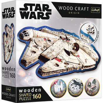 Wooden puzzle Star Wars 160 pcs Millennium Falcon Trefl 20189
