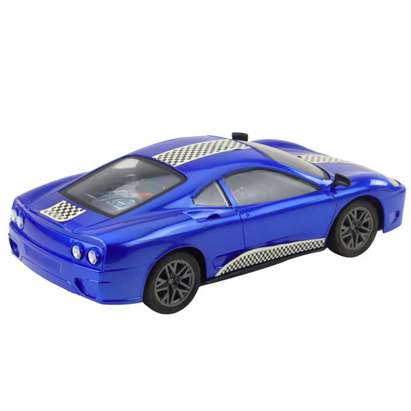 Remote Controlled RC Sports Car Lights Blue 1:16