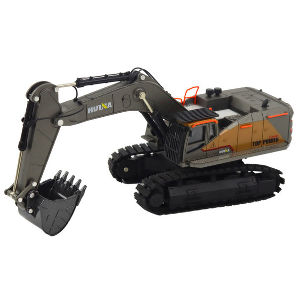 Huina Metal Crawler Excavator Movable Bucket Black 1:50
