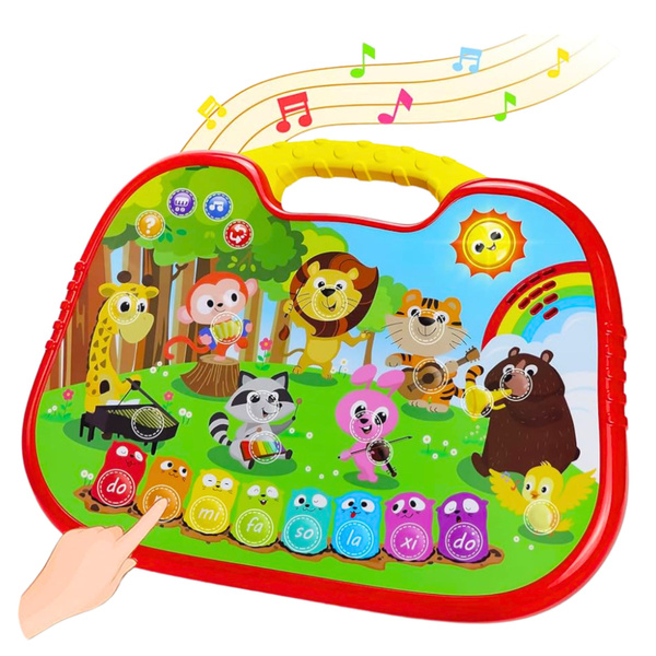 Interactive Educational Board Animal World Instruments Piano