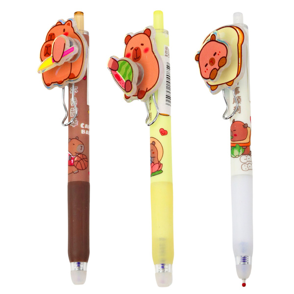 Capybara Gelstift mit rotierendem Element, blaue Tinte, 14,5 cm, Mix