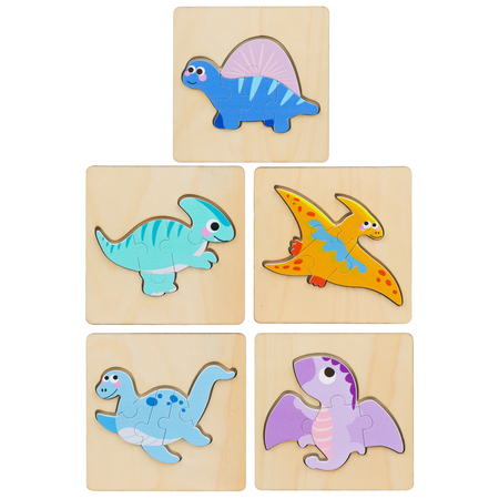 Holzpuzzle Farbpuzzle 11 x 11cm Mix