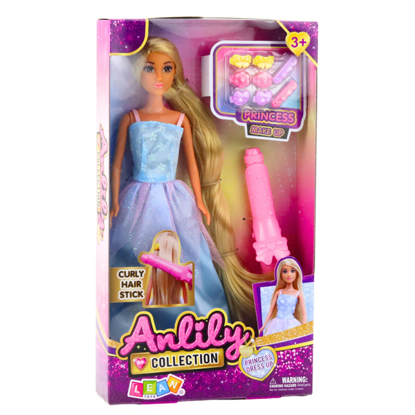 Anlily Puppe Ballkleid Langes Haar Styling Lockenwickler Haarnadeln