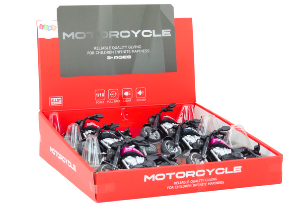 Harley Sportmotorrad mit Friktionsantrieb, 3 Farben