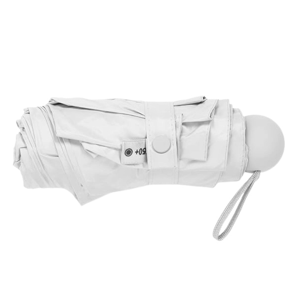 Faltbarer Taschenschirm mit UV-Schutz UPF 50+ Etui Grau 90 cm