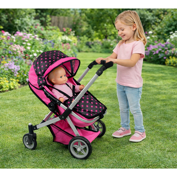 2in1 Doll Bogie and Stroller Alice - Pink