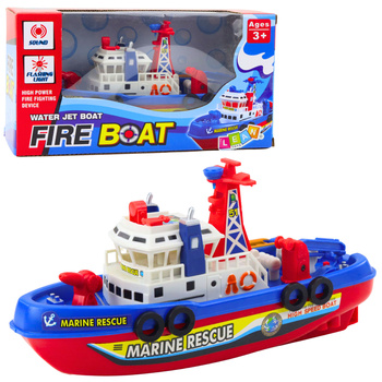 Fireboat with Tug and Water Spray Lights and Sounds