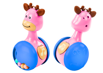 Wańka Wstanka Jelonek Perlen Quietscher Pink