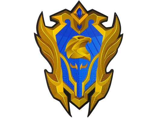 Blue Warrior Sword Shield Set from EVA Foam.