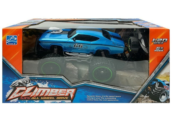 Remote controlled Car Off-road R/C Blue High Wheels