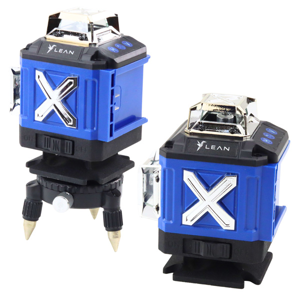 4D Laser Level Plane 16 Linien Koffer 2 Batterien Blau
