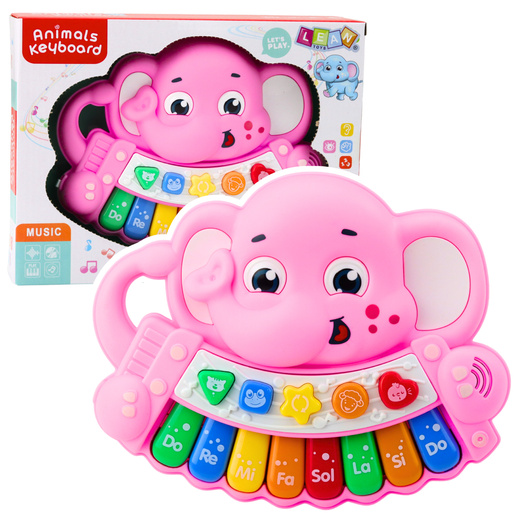 Piano Interactive Melodies Animal Sounds Range Pink Elephant